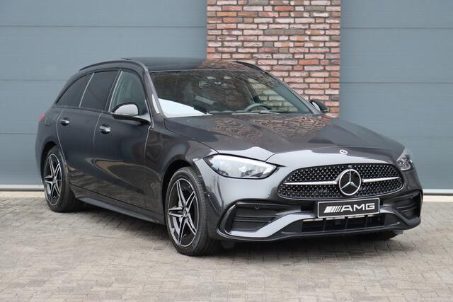 Mercedes-Benz C-KLASSE Estate 300 e AMG Line Premium Aut9 | Distronic+ | Panoramadak | Trekhaak | Burmester | Memory | Digital Light | Keyless Go | Verwarmd Stuurwiel | Augmented Reality |