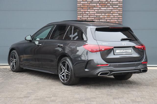 Mercedes-Benz C-KLASSE Estate 300 e AMG Line Premium Aut9 | Distronic+ | Panoramadak | Trekhaak | Burmester | Memory | Digital Light | Keyless Go | Verwarmd Stuurwiel | Augmented Reality |