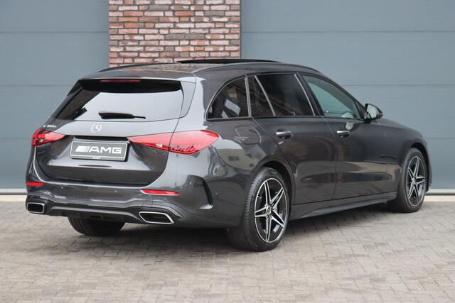 Mercedes-Benz C-KLASSE Estate 300 e AMG Line Premium Aut9 | Distronic+ | Panoramadak | Trekhaak | Burmester | Memory | Digital Light | Keyless Go | Verwarmd Stuurwiel | Augmented Reality |