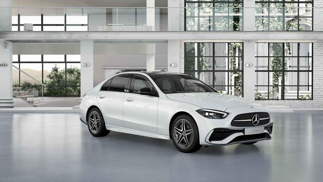 Mercedes-Benz C-KLASSE 300 e AMG Line | Panoramadak | Sfeerverlichting | 360 graden camera | AGILITY CONTROL | Stoelverwarming |