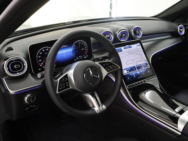 Mercedes-Benz C-KLASSE 300 e Luxury Line | Panorama-dak | Donkergetint glas | Electrische stoelen met geheugen | Sfeerverlichting