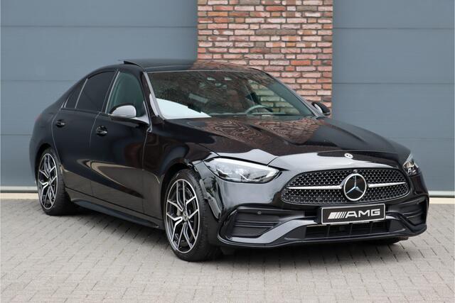 Mercedes-Benz C-KLASSE 300 4MATIC AMG Line Aut9 | Panoramadak | Distronic+ | Digital Light | Burmester | Trekhaak | Memory | Augmented Reality | Leder | Rijassistentiepakket | Keyless Go |