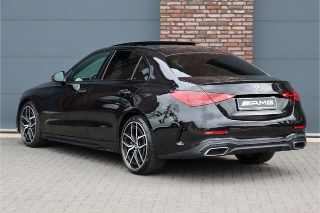 Mercedes-Benz C-KLASSE 300 4MATIC AMG Line Aut9 | Panoramadak | Distronic+ | Digital Light | Burmester | Trekhaak | Memory | Augmented Reality | Leder | Rijassistentiepakket | Keyless Go |