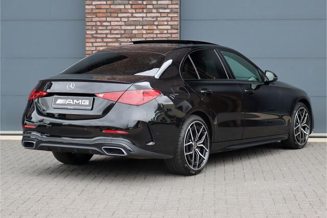 Mercedes-Benz C-KLASSE 300 4MATIC AMG Line Aut9 | Panoramadak | Distronic+ | Digital Light | Burmester | Trekhaak | Memory | Augmented Reality | Leder | Rijassistentiepakket | Keyless Go |