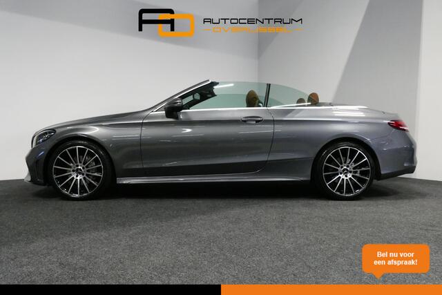 Mercedes-Benz C-KLASSE Cabrio 180 AMG Line / Airscarf - nekverwarming / Stoelverwarming / Apple Carplay - Andriod Auto / 360 graden camera / Dodehoek sensor / Digitaal instrumentenpaneel / Agility Select / LED High Performance / Lederen bekleding / Navigatie / Cruise Control / 
