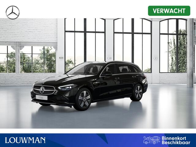 Mercedes-Benz C-KLASSE Estate 300 e Business Solution | Trekhaak | Parkeerpakket met achteruitrijcamera | EASY PACK achterklep | USB-pakket | Antidiefstalpakket GUARD 360° Plus | KEYLESS GO | Zitcomfortpakket | Verwarmde stoelen vooraan |