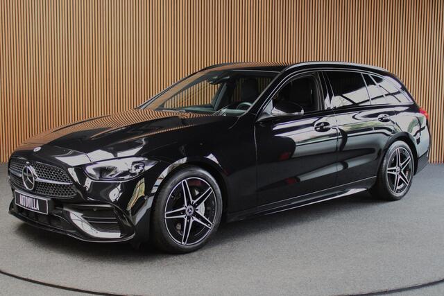 Mercedes-Benz C-KLASSE Estate 180 AMG Line Navi Leer Camera Nightpack PTS Ambient Elekt. achterklep Trekhaak elektr. PTS LM velgen BTW auto!