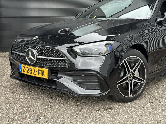 Mercedes-Benz C-KLASSE Estate 300e AMG | Premium | Nightpakket | Panoramadak | Memorystoelen Verwarmd | 360° Camera | Burmester® 3D | Trekhaak | Sfeerverlichting | Apple & Android Carplay