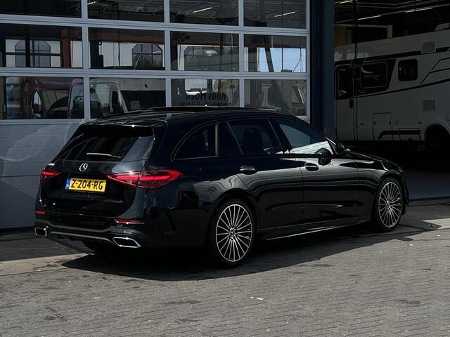 Mercedes-Benz C-KLASSE Estate 180 AMG Line Mercedes-Benz C Estate 180 AMG Line | Premium Pakket | Night Pakket | Winter Pakket | Panoramadak | Trekhaak | 360° Camera | Burmester 3D Surround Sound | DISTRONIC afstandsassistent | Dodehoekassistent | Apple CarPlay | Android Auto |