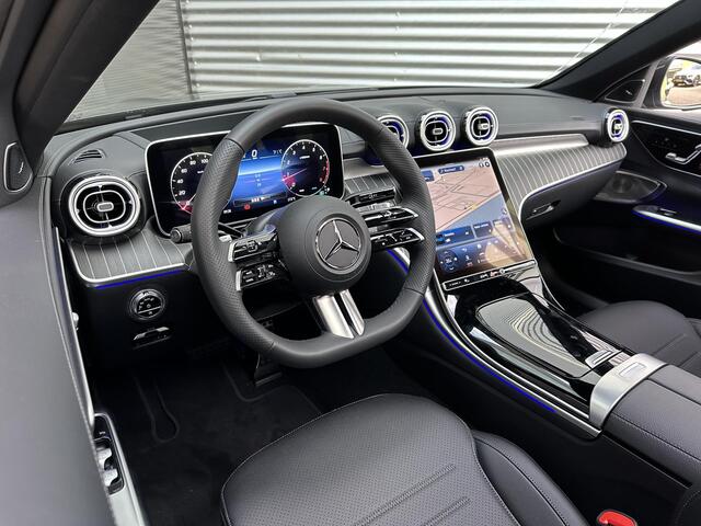 Mercedes-Benz C-KLASSE Estate 180 AMG Line | Premium PLUS | Panoramadak | Burmester® 3D | 360° Camera | Head-up display | Sfeerverlichting | Memorystoelen Verwarmd | Trekhaak | Apple & Android Carplay