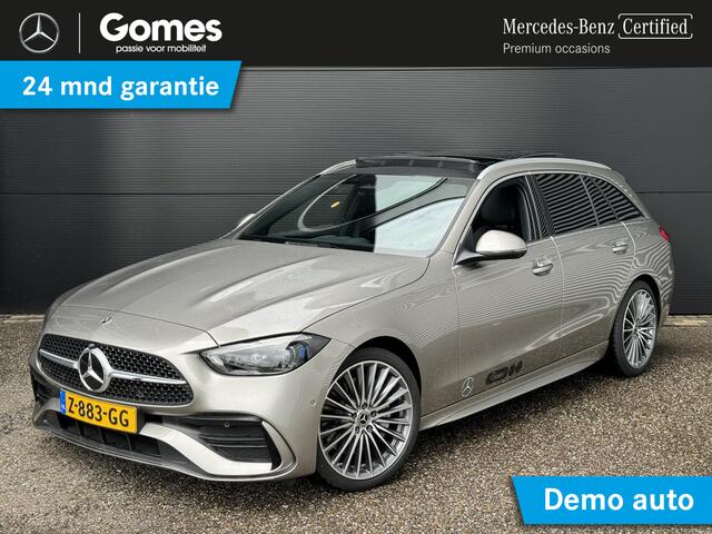 Mercedes-Benz C-KLASSE Estate 180 AMG Line | Premium | Panoramadak | Burmester® 3D | 360° Camera | Sfeerverlichting | Memorystoelen Verwarmd | Apple & Android Carplay