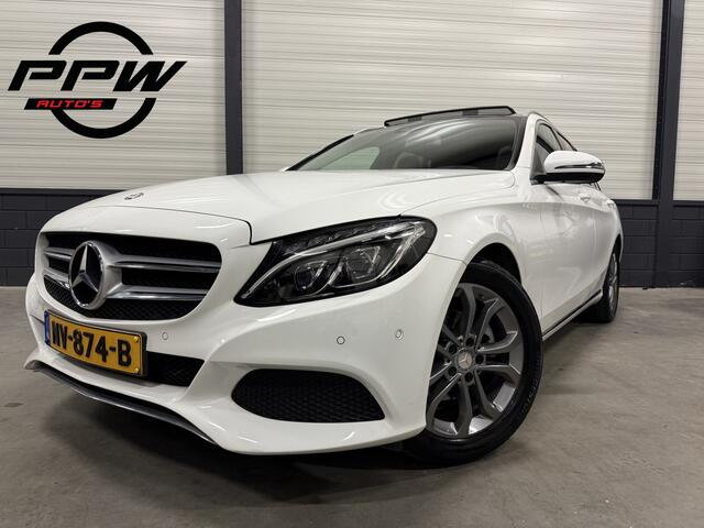 Mercedes-Benz C-KLASSE Estate 180 Edition Aut. PANO/LED/H.LEER SP.STOEL/SFEER/LANE-ASSIST/ELECTR.A.KLEP/NAVI/BLUETOOTH/CRUISE/PRIVACY/PARKEERSENSOREN/NET NIEUWE APK