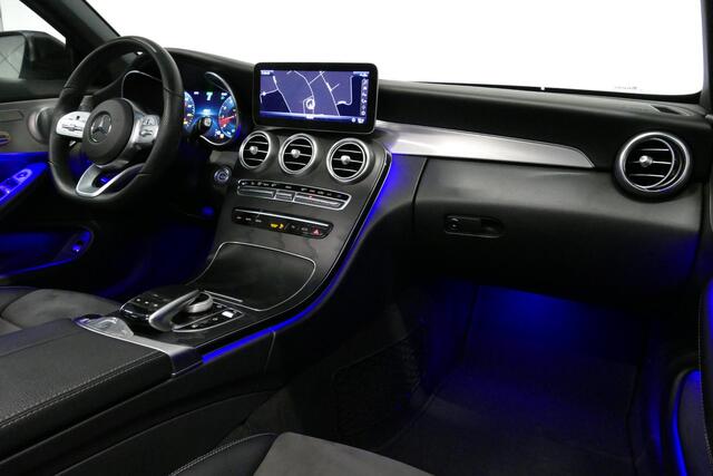 Mercedes-Benz C-KLASSE Cabrio 200 AMG Line / Airscarf-nekverwarming / Burmester Surround Sound / Elektr. verstelbare voorstoelen (memory) / Stoelverwarming / 360 graden camera / Multibeam LED / Ambienteverlichting / Apple Carplay-Andriod Auto / Keyless / Achteruitrijcamera / Ad