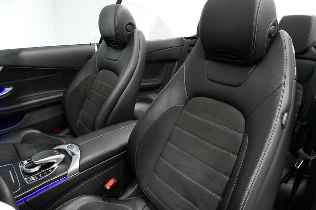 Mercedes-Benz C-KLASSE Cabrio 200 AMG Line / Airscarf-nekverwarming / Burmester Surround Sound / Elektr. verstelbare voorstoelen (memory) / Stoelverwarming / 360 graden camera / Multibeam LED / Ambienteverlichting / Apple Carplay-Andriod Auto / Keyless / Achteruitrijcamera / Ad