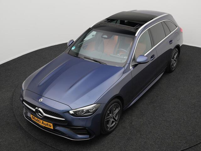Mercedes-Benz C-KLASSE Estate 300 e AMG Line Plug in Hybrid Dealer O.H. PHEV | Panodak | Lederen Sportstoelen Verwarmd | Adaptive Cruise | Apple Carplay | Sfeerverlichting | MBUX | Navigatie | Camera | DAB | Virtual |