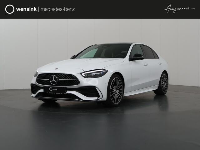 Mercedes-Benz C-KLASSE 180 Star Edition AMG LINE | Night pakket | Panorama schuifdak | 360 camera | Apple carplay | Dode Hoek | Memory stoelen | Digital Light | Antidiefstal pakket