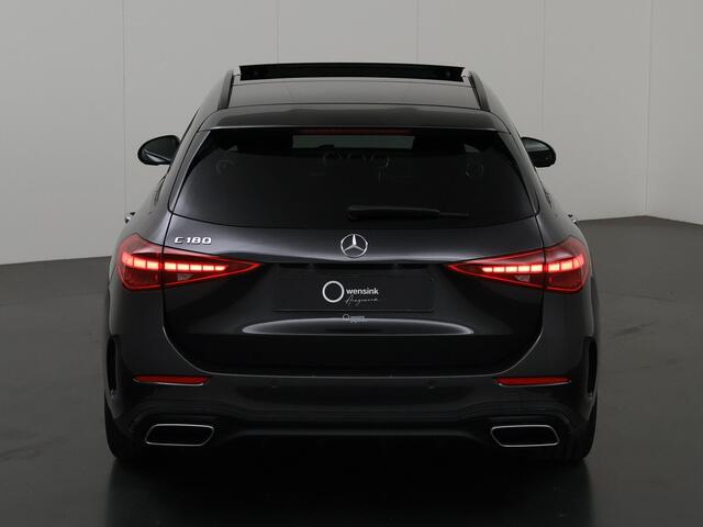 Mercedes-Benz C-KLASSE 180 Estate Business Solution AMG AMG Line | Panoramadak | Trekhaak | Digital Light | Memory stoelen | Actieve dodehoek | 360 camera | Trekhaak | Night pakket | Apple carplay