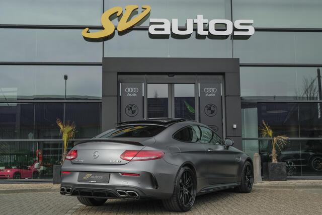 Mercedes-Benz C-KLASSE Coupé C63s AMG 510pk Edition 1 Panoramadak Keramisch Magno matte Schaalstoelen Rij assistentiepakket Burmester VOL!!!