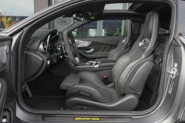 Mercedes-Benz C-KLASSE Coupé C63s AMG 510pk Edition 1 Panoramadak Keramisch Magno matte Schaalstoelen Rij assistentiepakket Burmester VOL!!!