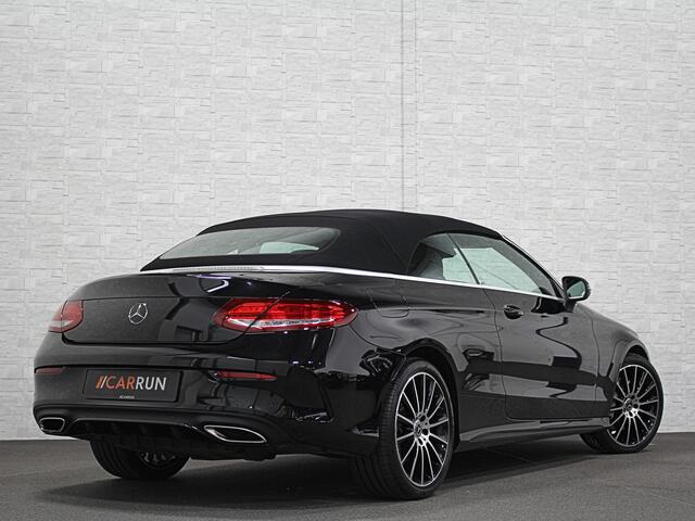 Mercedes-Benz C-KLASSE Cabrio 400 4MATIC | AMG-Line | Burmester | ACC | Head-Up | Stoelventilatie | Memory | LED | Leder | Sportuitlaat | Trekhaak | 19'' | Nekverwarming | Sfeerverlichting | Comand Navi | Camera | Dodehoek | DAB |