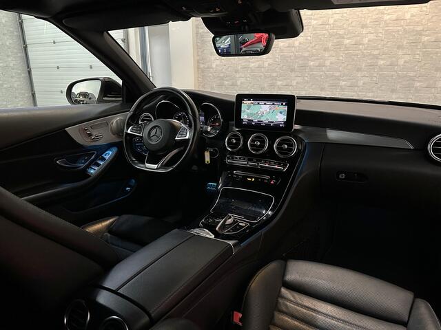 Mercedes-Benz C-KLASSE Cabrio 400 4MATIC | AMG-Line | Burmester | ACC | Head-Up | Stoelventilatie | Memory | LED | Leder | Sportuitlaat | Trekhaak | 19'' | Nekverwarming | Sfeerverlichting | Comand Navi | Camera | Dodehoek | DAB |