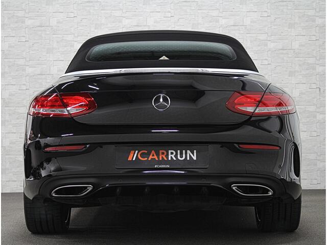 Mercedes-Benz C-KLASSE Cabrio 400 4MATIC | AMG-Line | Burmester | ACC | Head-Up | Stoelventilatie | Memory | LED | Leder | Sportuitlaat | Trekhaak | 19'' | Nekverwarming | Sfeerverlichting | Comand Navi | Camera | Dodehoek | DAB |