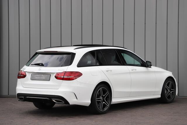Mercedes-Benz C-KLASSE Estate 200 AMG 4-Matic | Aut9 | 184PK | Panoramadak | Sfeerverlichting | Leder | Stoelverw. | Virtual-cockpit | 2018.