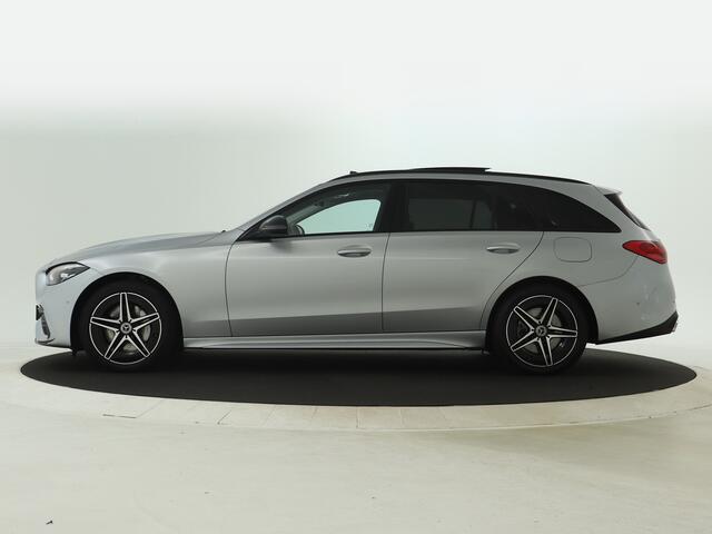 Mercedes-Benz C-KLASSE Estate 300 e AMG Plug-In Hybride | AMG Line | Night Pakket | Panorama Schuif-Kanteldak | Trekhaak. Inclusief 24 maanden MB Certified garantie voor Europa.