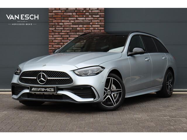 Mercedes-Benz C-KLASSE Estate 300 e AMG Line Aut9 | Panoramadak | Trekhaak | Leder | Dodehoekassistent | Camera | Sfeerverlichting | Stoelverwarming | Advanced Sound System | High Perf. LED |