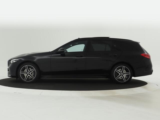 Mercedes-Benz C-KLASSE Estate 300 e AMG Line | Panoramadak | Navigatie widescreen | Lederen bekleding | Parking support met Camera | 5 spaaks lichtmetalen AMG velgen | Inclusief 24 maanden Mercedes-Benz Certified garantie voor Europa.