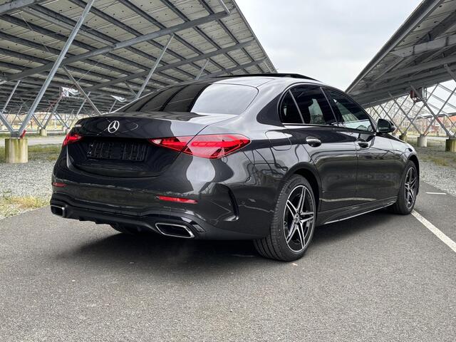 Mercedes-Benz C-KLASSE 300 e star Edition AMG Line Plus | Night | Panoramadak | Burmester | Massagestoelen | Stoelverwarming/ventilatie | 360 camera | Trekhaak | Sfeerverlichting |