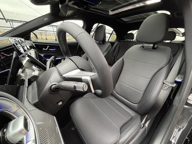 Mercedes-Benz C-KLASSE 300 e star Edition AMG Line Plus | Night | Panoramadak | Burmester | Massagestoelen | Stoelverwarming/ventilatie | 360 camera | Trekhaak | Sfeerverlichting |