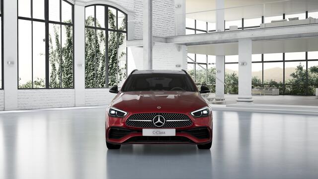 Mercedes-Benz C-KLASSE 300 e Business Solution AMG | Nightpakket | Trekhaak | Comfortpakket Plus | Parkeerpakket met 360°-camera | Antidiefstalpakket GUARD 360° Plus | KEYLESS GO | EASY PACK achterklep |