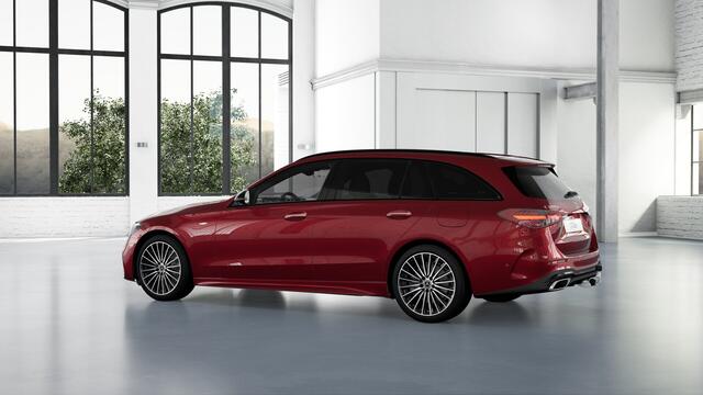 Mercedes-Benz C-KLASSE 300 e Business Solution AMG | Nightpakket | Trekhaak | Comfortpakket Plus | Parkeerpakket met 360°-camera | Antidiefstalpakket GUARD 360° Plus | KEYLESS GO | EASY PACK achterklep |
