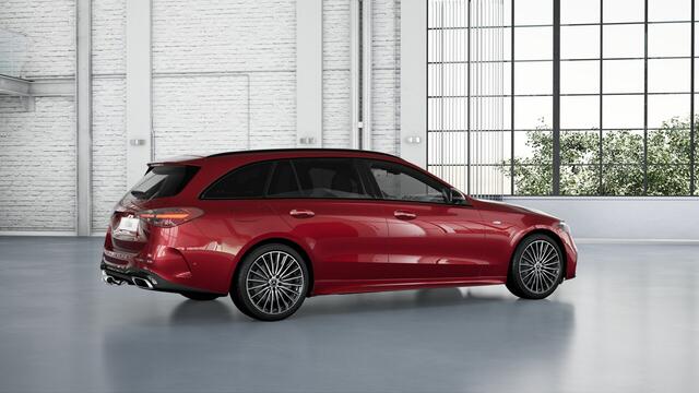 Mercedes-Benz C-KLASSE 300 e Business Solution AMG | Nightpakket | Trekhaak | Comfortpakket Plus | Parkeerpakket met 360°-camera | Antidiefstalpakket GUARD 360° Plus | KEYLESS GO | EASY PACK achterklep |