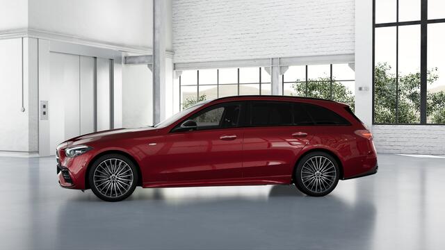 Mercedes-Benz C-KLASSE 300 e Business Solution AMG | Nightpakket | Trekhaak | Comfortpakket Plus | Parkeerpakket met 360°-camera | Antidiefstalpakket GUARD 360° Plus | KEYLESS GO | EASY PACK achterklep |