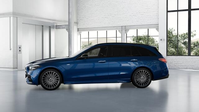 Mercedes-Benz C-KLASSE Estate 300 e Business Solution AMG | Trekhaak | Nightpakket | AMG Line Premium Plus | Parkeerpakket met 360°-camera | Antidiefstalpakket GUARD 360° Plus | KEYLESS GO-comfortpakket | EASY PACK achterklep |