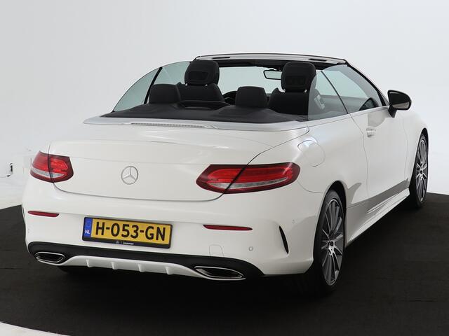 Mercedes-Benz C-KLASSE Cabrio 180 AMG Sportpakket | Aircap & Airscarf | Burmester Sound | Sfeerverlichting | Stoelverwarming | LED | Inclusief 12 Maanden Garantie.