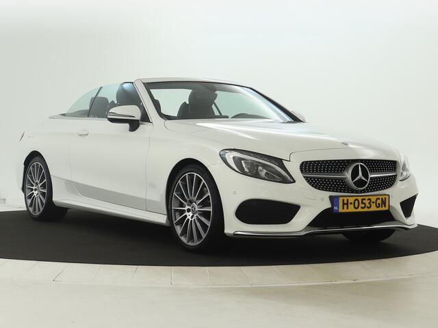 Mercedes-Benz C-KLASSE Cabrio 180 AMG Sportpakket | Aircap & Airscarf | Burmester Sound | Sfeerverlichting | Stoelverwarming | LED | Inclusief 12 Maanden Garantie.