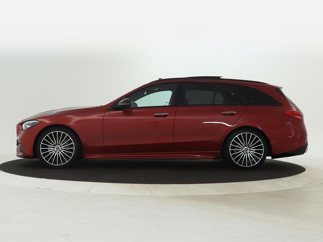 Mercedes-Benz C-KLASSE Estate 200 Launch Edition AMG Line | Night pack | Panorama schuif/kanteldak | Multispaaks | Head-Up | Memory seats | Keyless Go Inclusief 24 maanden Mercedes-Benz Certified garantie voor Europa.