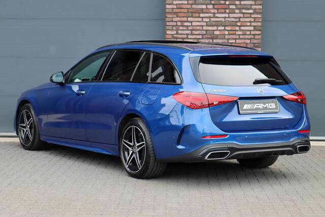 Mercedes-Benz C-KLASSE Estate 300 e AMG Line Aut9 | Distronic Pro | Panoramadak | HUD | Trekhaak | Surround Camera | Leder | Memory | Digital Light | Augmented Reality | Night Pakket | Keyless Go |
