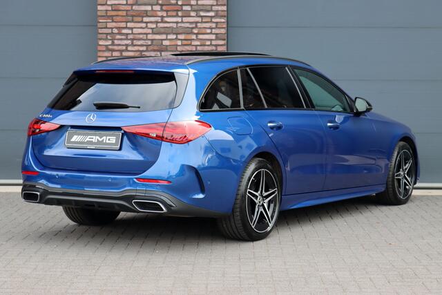 Mercedes-Benz C-KLASSE Estate 300 e AMG Line Aut9 | Distronic Pro | Panoramadak | HUD | Trekhaak | Surround Camera | Leder | Memory | Digital Light | Augmented Reality | Night Pakket | Keyless Go |