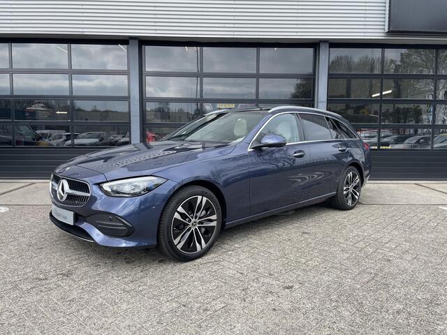 Mercedes-Benz C-KLASSE Estate 300 e Luxury Line | Beige Leder | Winter Pakket | Panoramadak | Trekhaak | DIGITAL LIGHT | DISTRONIC Afstandsassistent | 360° Camera | Stuurverwarming | Apple CarPlay | Android Auto | Elektrisch Verstelbare Stoelen + Memory