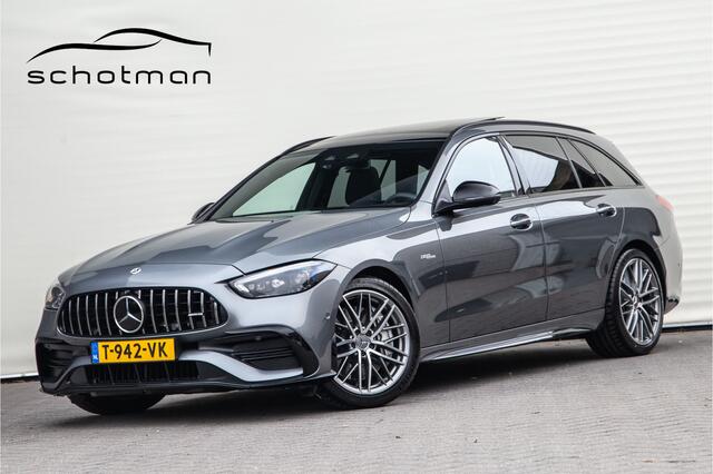Mercedes-Benz C-KLASSE Estate AMG 43 4MATIC Burmester, Distronic, Nappa Leder, Pano, Achterasbesturing, 408pk