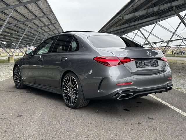 Mercedes-Benz C-KLASSE 180 Star Edition AMG Line | Night | Panoramadak | Burmester | Trekhaak | Sfeerverlichting | Memory stoelen |