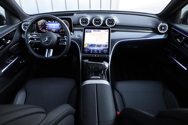 Mercedes-Benz C-KLASSE 300e AMG Aut9 | 313PK | Massage | Head-up | Pano | Keyles-go | Sfeerverlichting | Digital-light | Memory | Carbon | 2023.