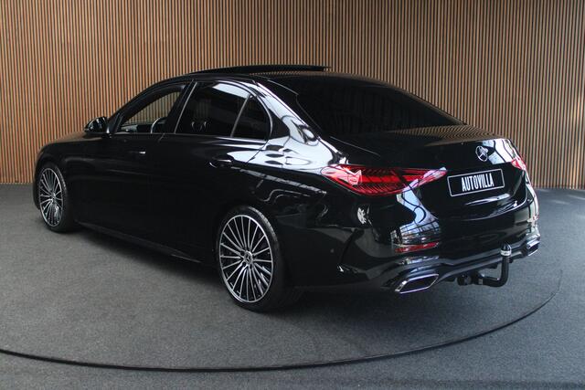 Mercedes-Benz C-KLASSE 180 AMG Line Panodak Leer Camera Nightpack PTS Ambient LM velgen Afneemb. trekhaak