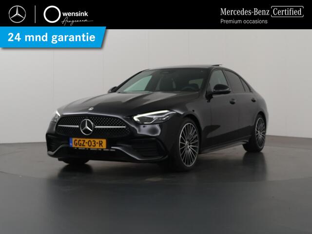 Mercedes-Benz C-KLASSE 180 AMG Line | Panoramadak | Led verl. | 19 inch LM velgen | Memory