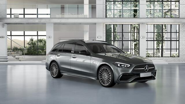 Mercedes-Benz C-KLASSE Estate 300 e Business Solution AMG | Trekhaak | Nightpakket | AMG Line Premium Plus | Parkeerpakket met 360°-camera | Antidiefstalpakket GUARD 360° Plus | KEYLESS GO-comfortpakket | EASY PACK achterklep |