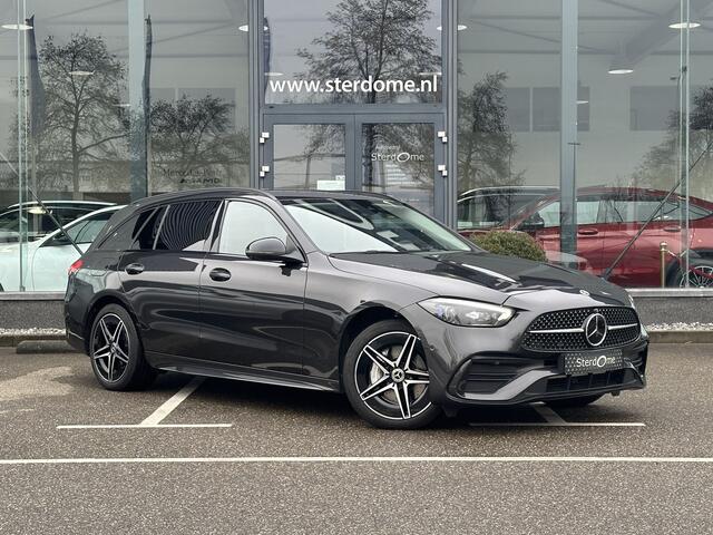 Mercedes-Benz C-KLASSE Estate 300 e AMG Line l Distronic l MBUX l Stoelverwarming l DIGITAL LIGHT l Night pakket l 360 gr Camera l Smart phone integratie l Niveau regeling l Sfeerverlichting l Wegklapbare Trekhaak l Multicontourstoelen l Airco l LEDER ARTICO l